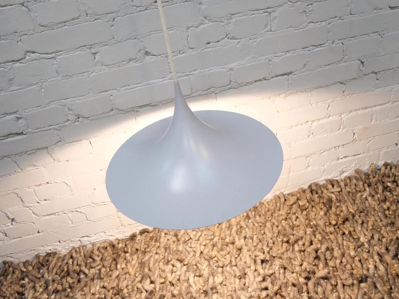 Lampa wisząca Semi, szary, metal, Fog & Morup, Dania, lata 60. - 19327