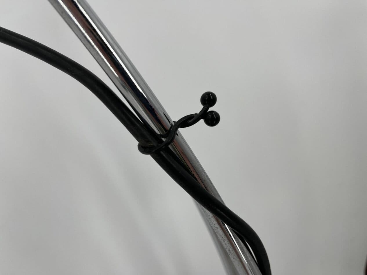 Lampa biurkowa, srebrny chrom, Włochy, lata 70. - 271283