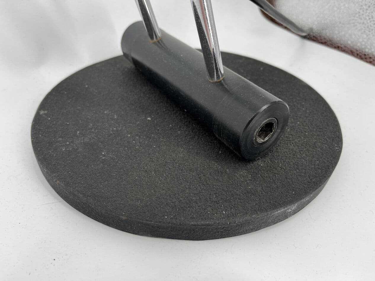 Lampa biurkowa, srebrny chrom, Włochy, lata 70. - 271281