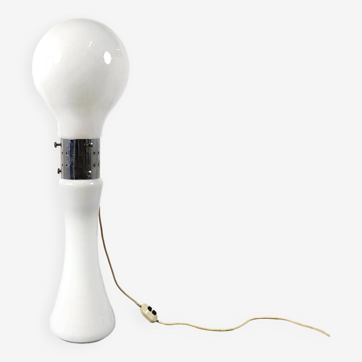 Lampa podłogowa Birillo, biała, szkło, proj. C. Nason, Mazzega, Włochy, lata 60. - 271175