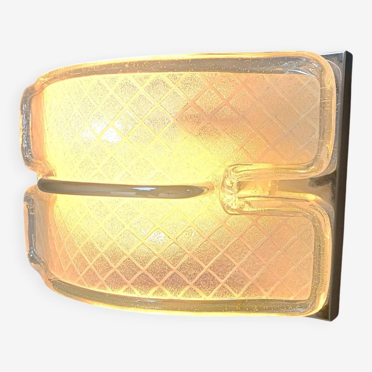 Kinkiet Murano, szkło transparentne, Włochy, lata 70. - 270434