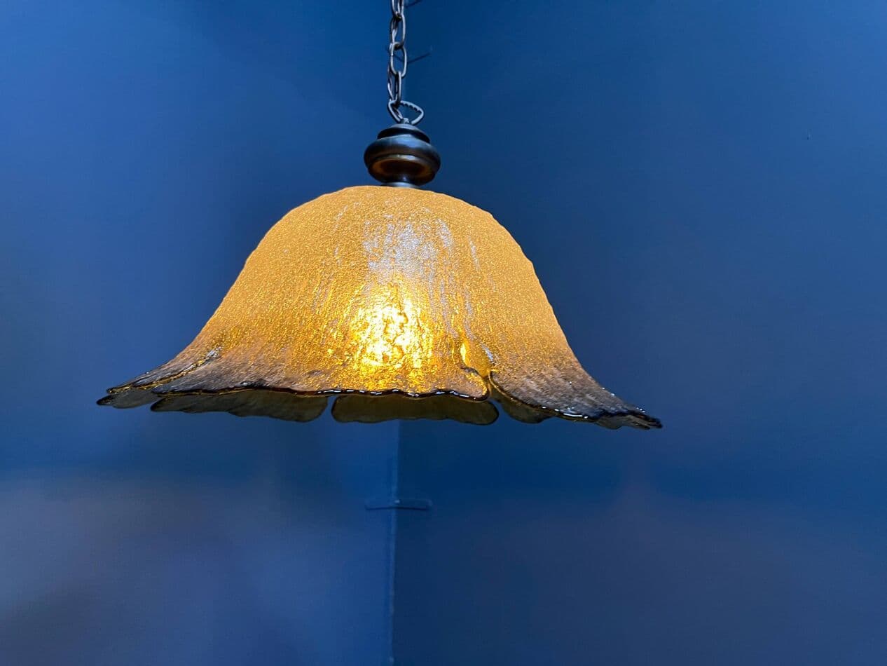 Lampa wisząca Murano, transparentna, szkło, Włochy, lata 60. - 270371