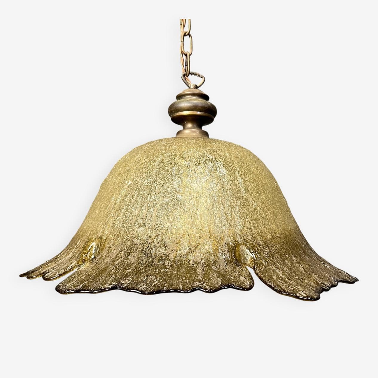 Lampa wisząca Murano, transparentna, szkło, Włochy, lata 60. - 270365