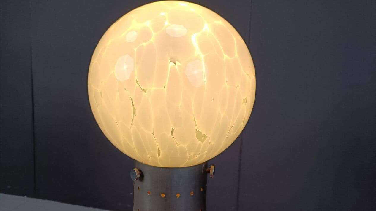 Lampa podłogowa, szkło Murano różowe, proj. C. Nason, Mazzega, Włochy, lata 60. - 269156