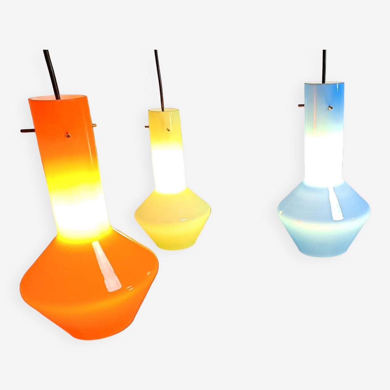 Chandelier, Murano, multicolour glass, Italy, 1960s. - 269135