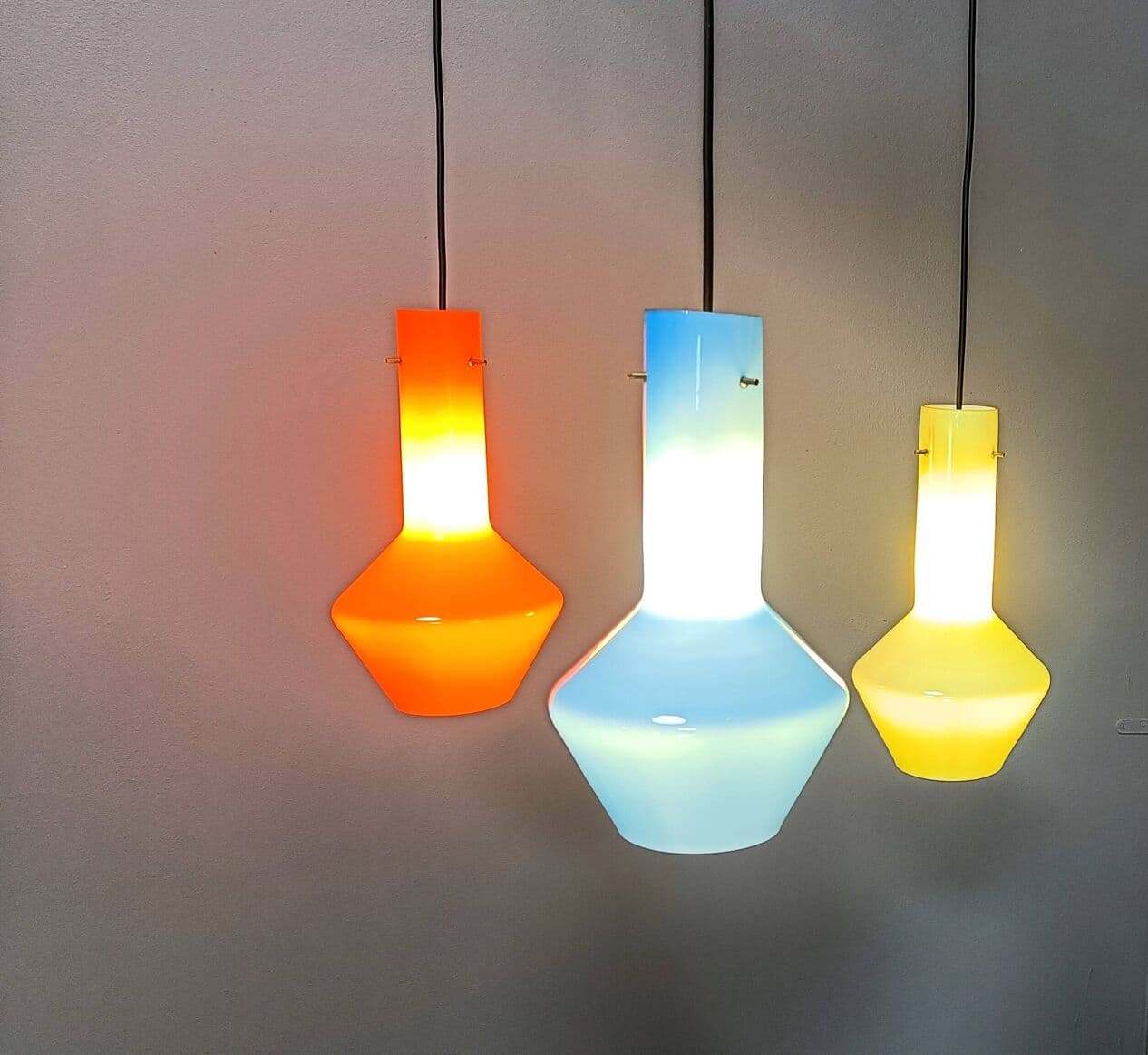 Chandelier, Murano, multicolour glass, Italy, 1960s. - 269147