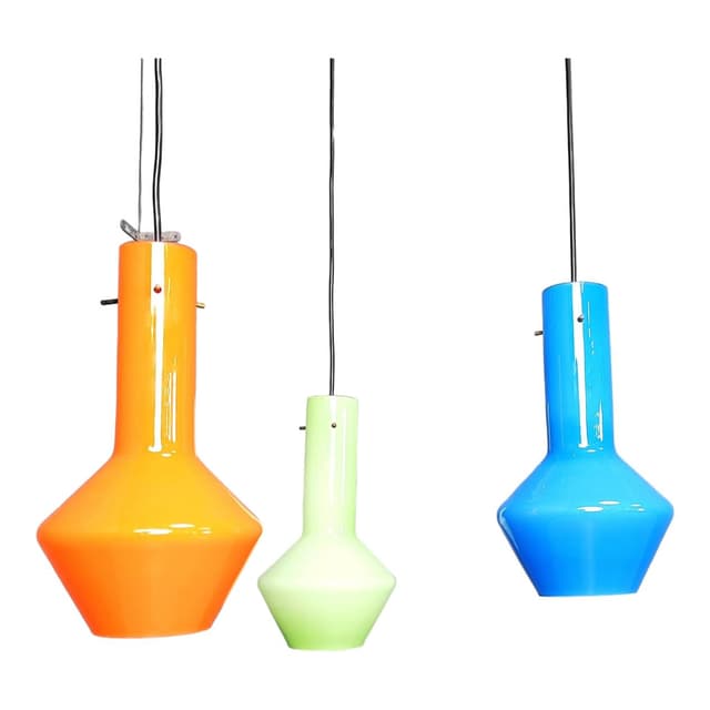 Chandelier, Murano, multicolour glass, Italy, 1960s. - DIMENSION