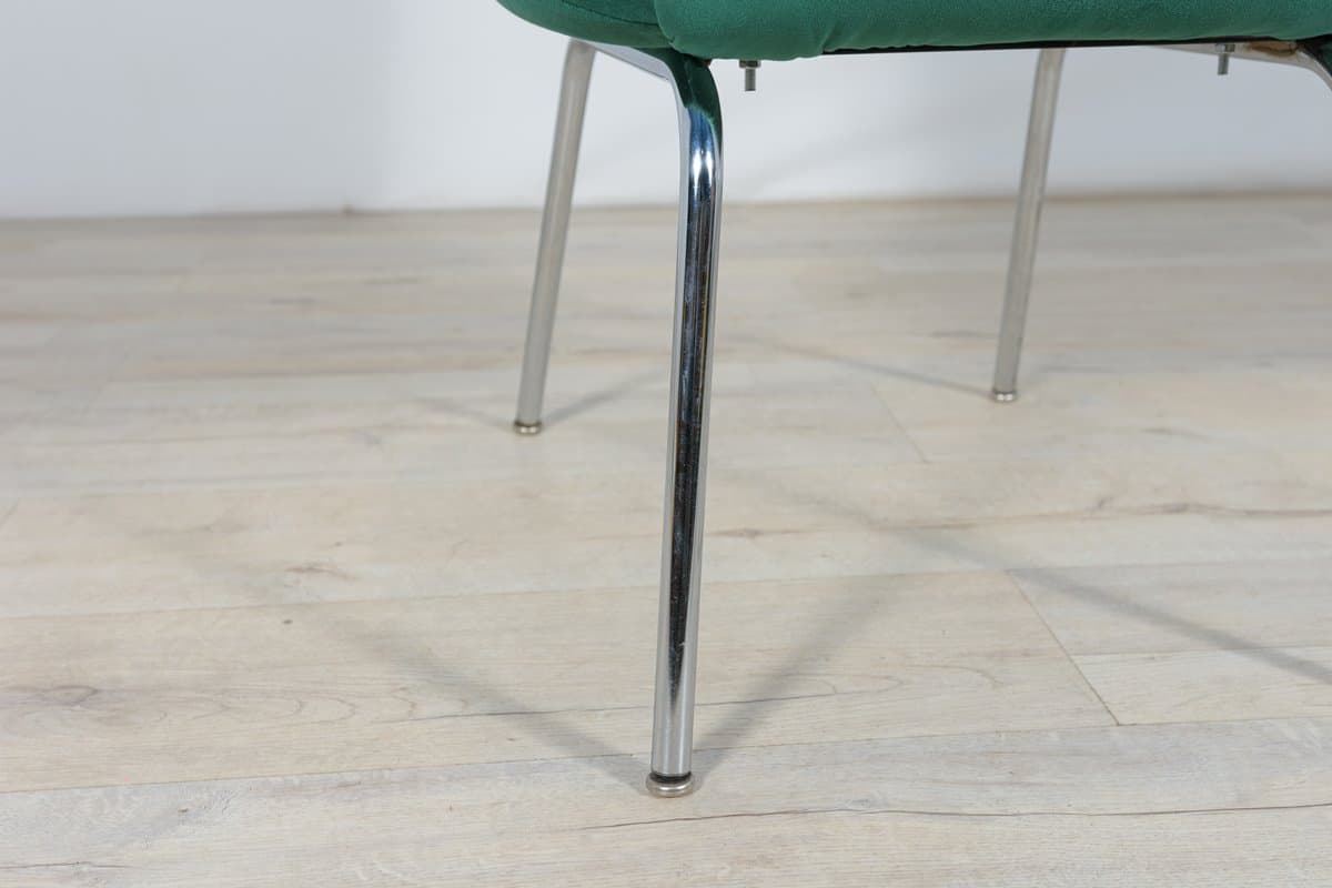 Armchair, green velvet, chrome, United Kingdom, 1960s. - 261795