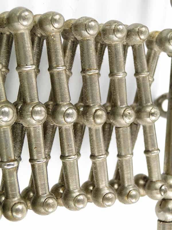 Accordion Wall Candle Holder, silver, white metal, Poland, 19th c. - 261828