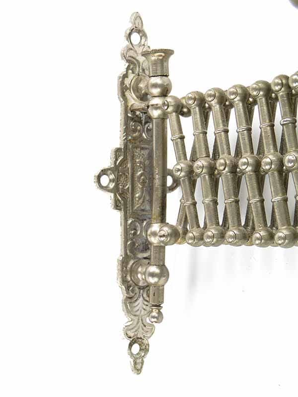 Accordion Wall Candle Holder, silver, white metal, Poland, 19th c. - 261827