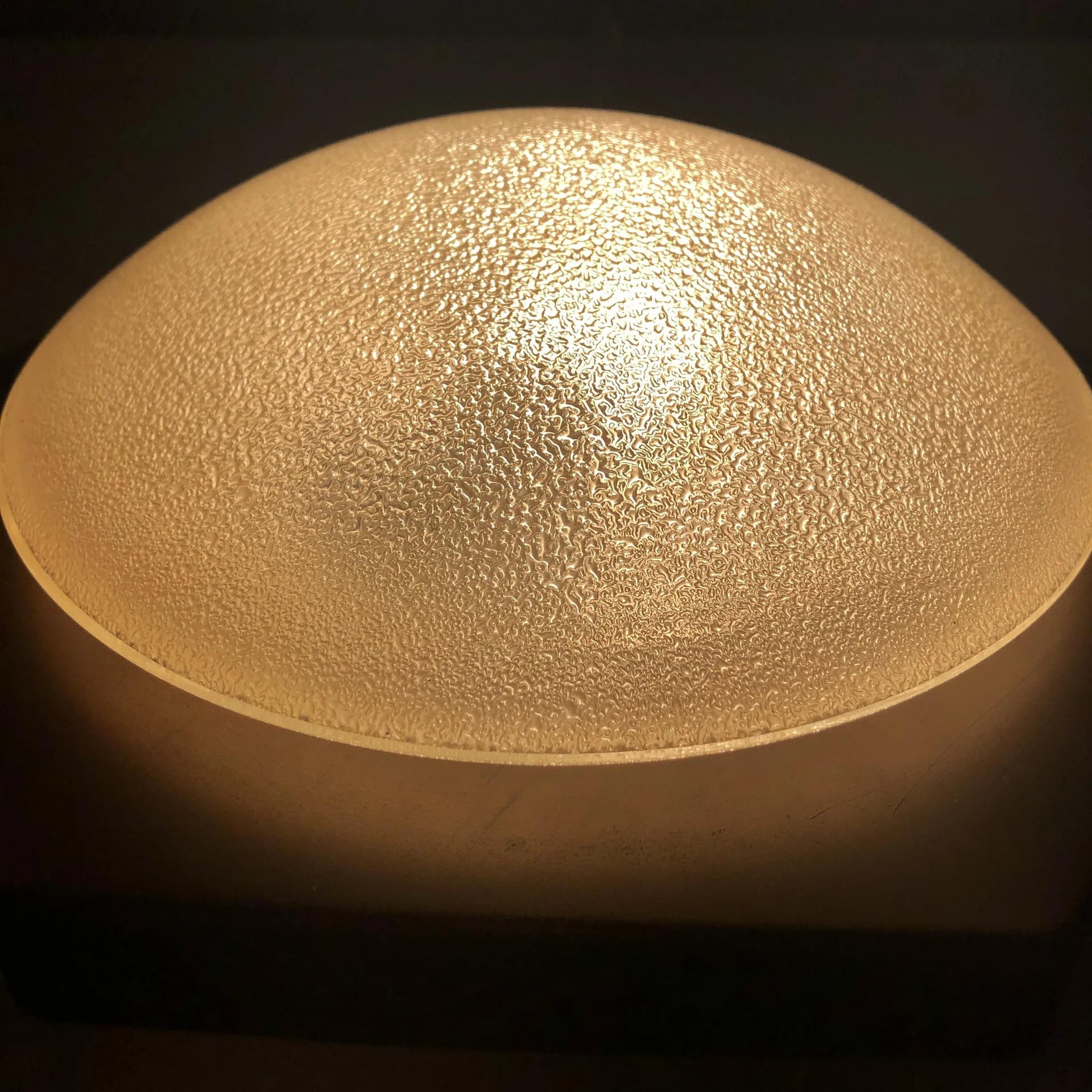 Kinkiet Neuhaus Leuchten, szkło złote, mosiądz złoty, proj. R. Kruger, Niemcy, lata 70. - 19375