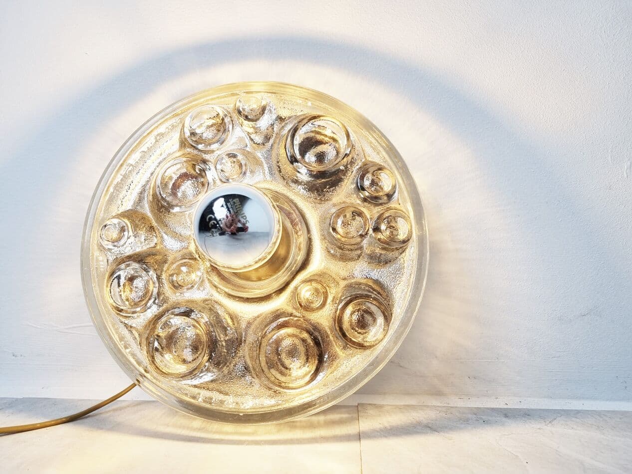 Lampa ścienna, szkło transparentne, Peill & Putzler, Niemcy, lata 70. - 268398