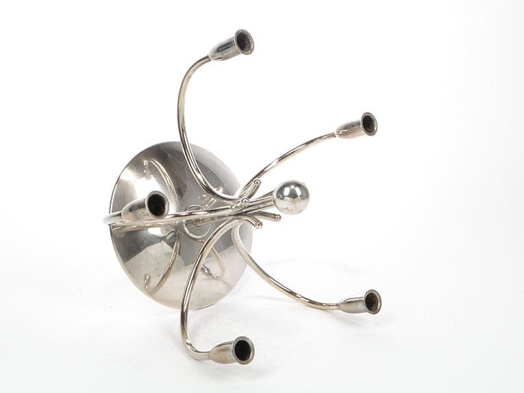 Five-armed candlestick New Look, silver, brass, Sweden, 1960s. - 261862