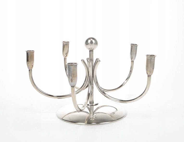 Five-armed candlestick New Look, silver, brass, Sweden, 1960s. - 261864