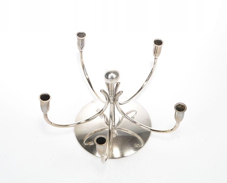 Five-armed candlestick New Look, silver, brass, Sweden, 1960s. - 261869