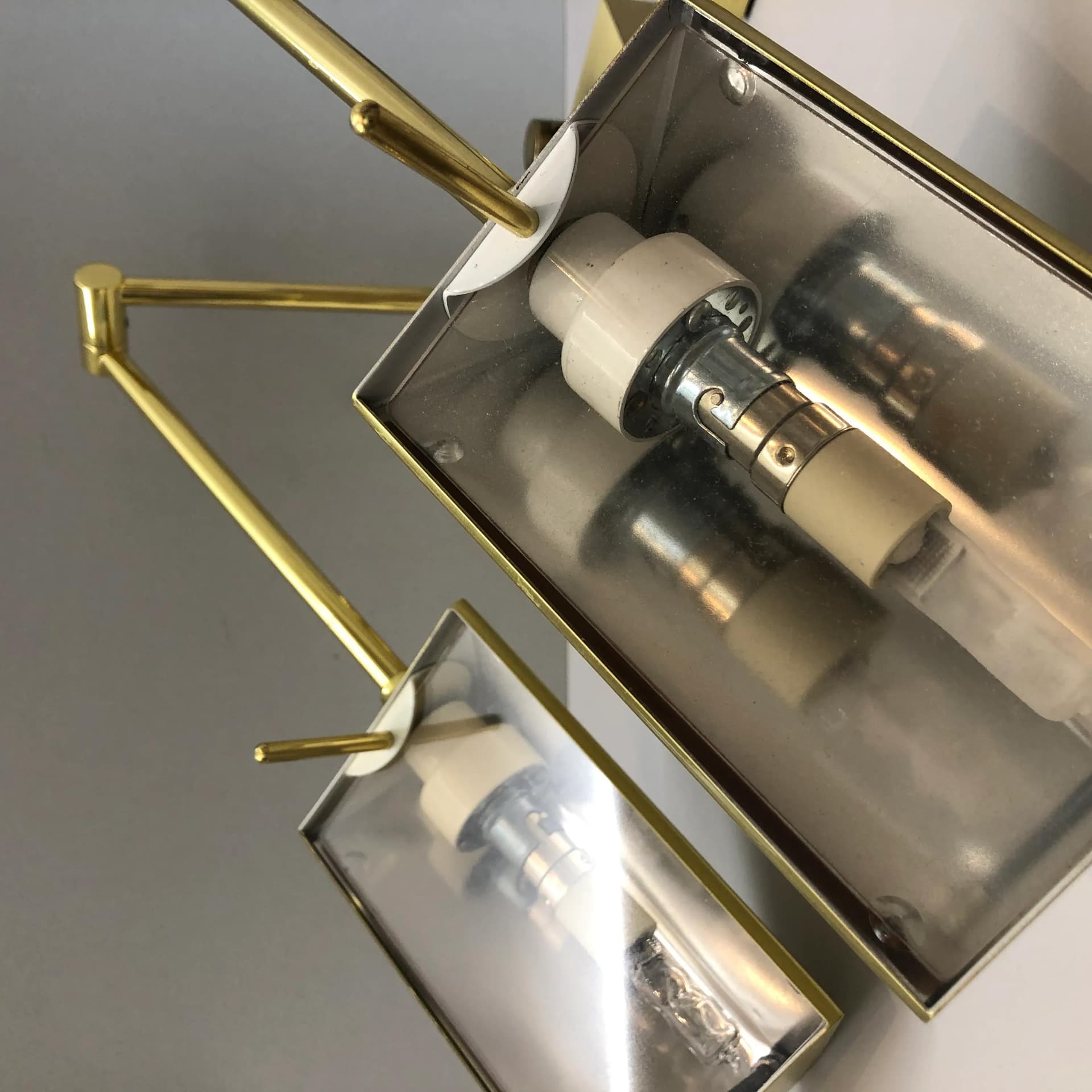 Brass Modernist Wall Sconces, Germany, 1990s - 19366