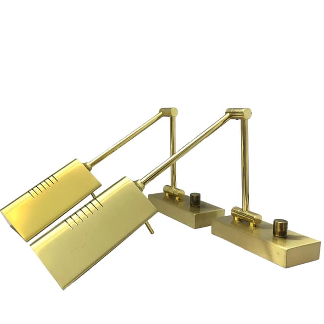 Brass Modernist Wall Sconces, Germany, 1990s - DIMENSION