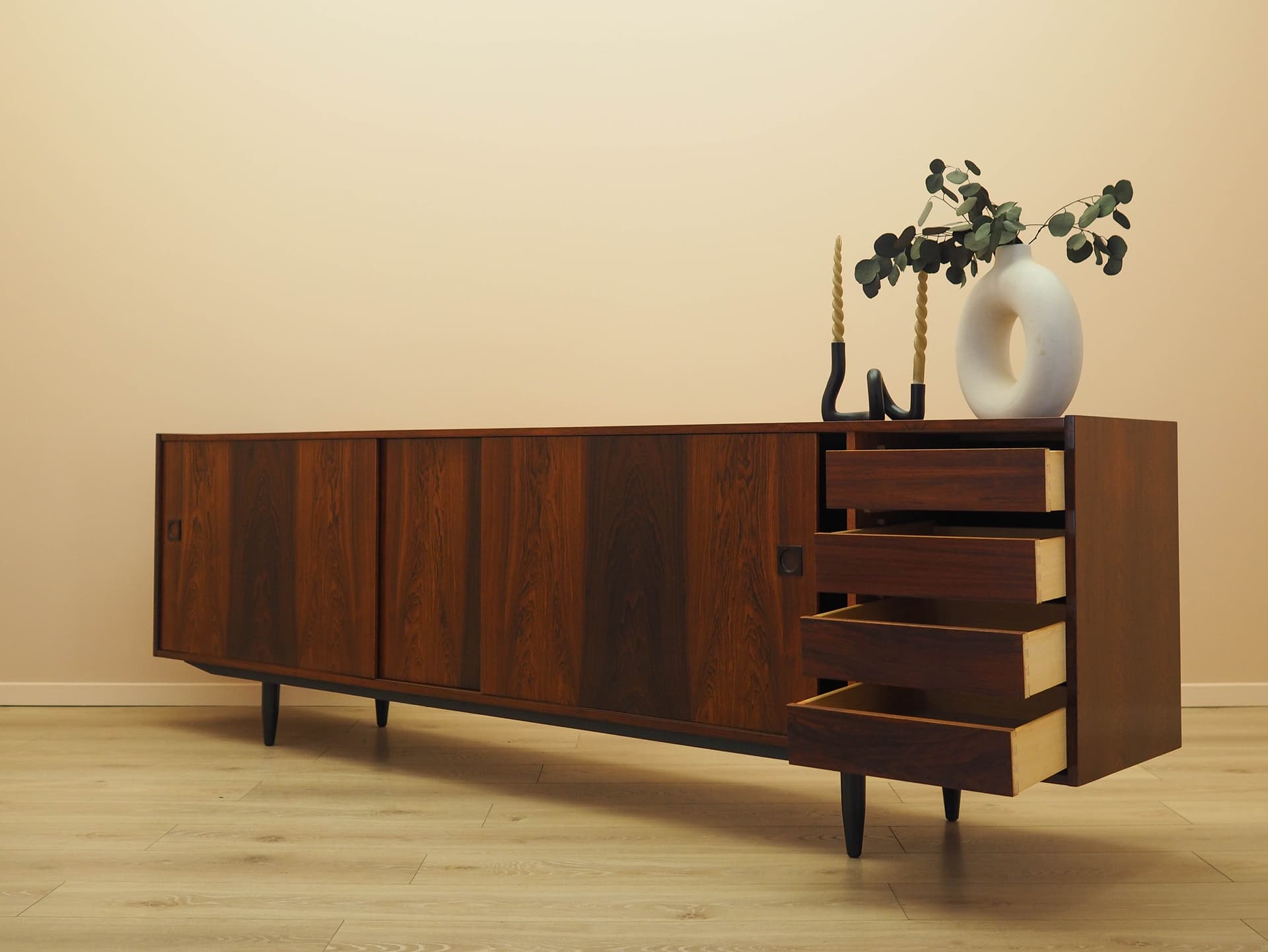 Sideboard, palisander brązowy, Farsø Møbelfabrik, Dania, lata 60. - 261903