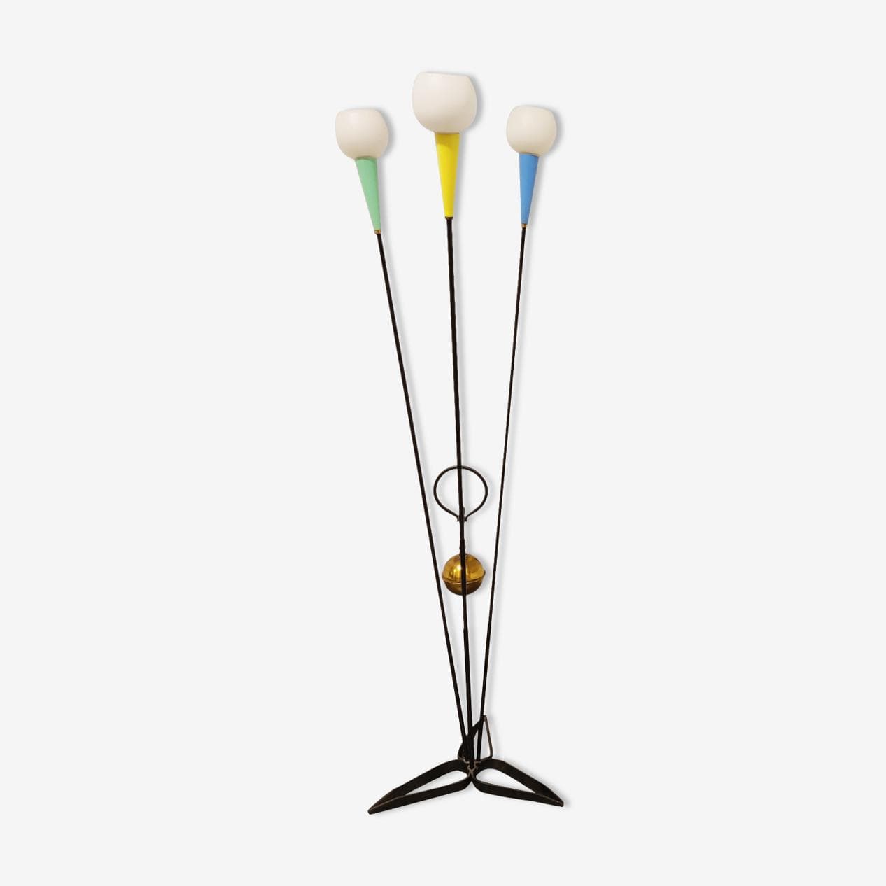 Lampa podłogowa, multikolor, metal, Belgia, lata 60. - 268177