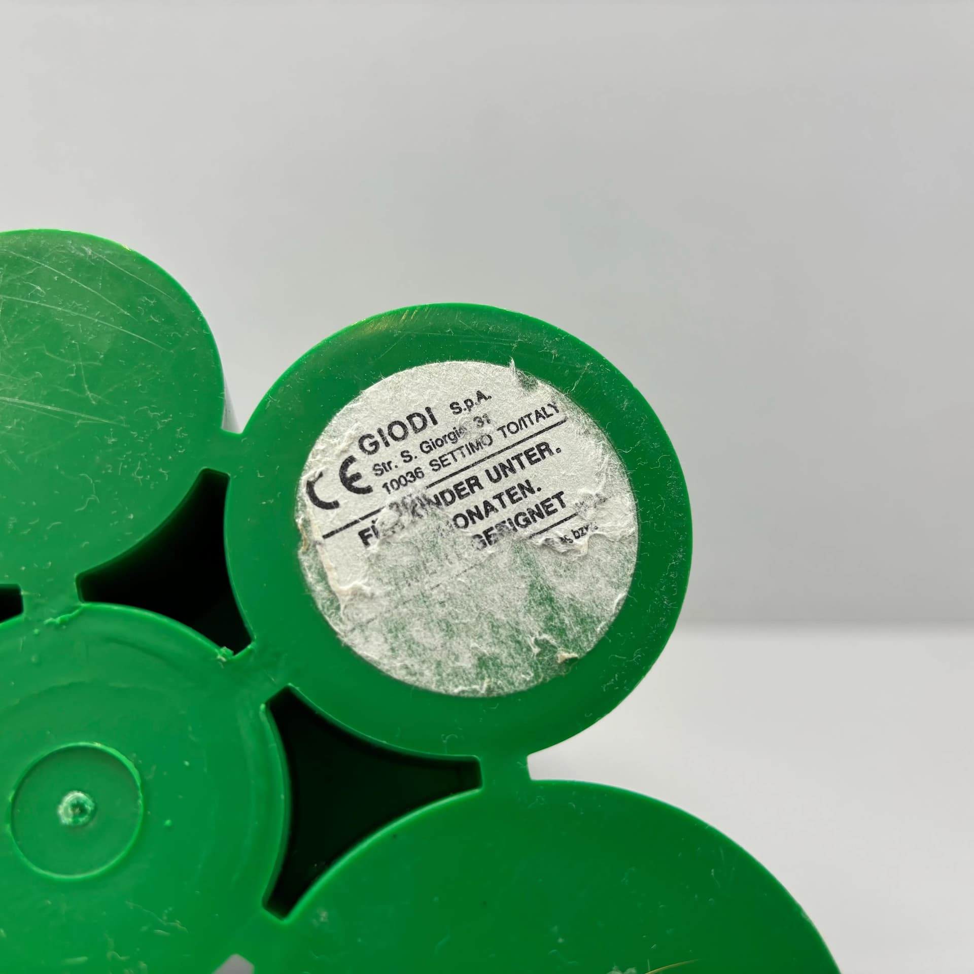 Organizer biurkowy, zielony, plastik, Włochy, lata 90. - 19567