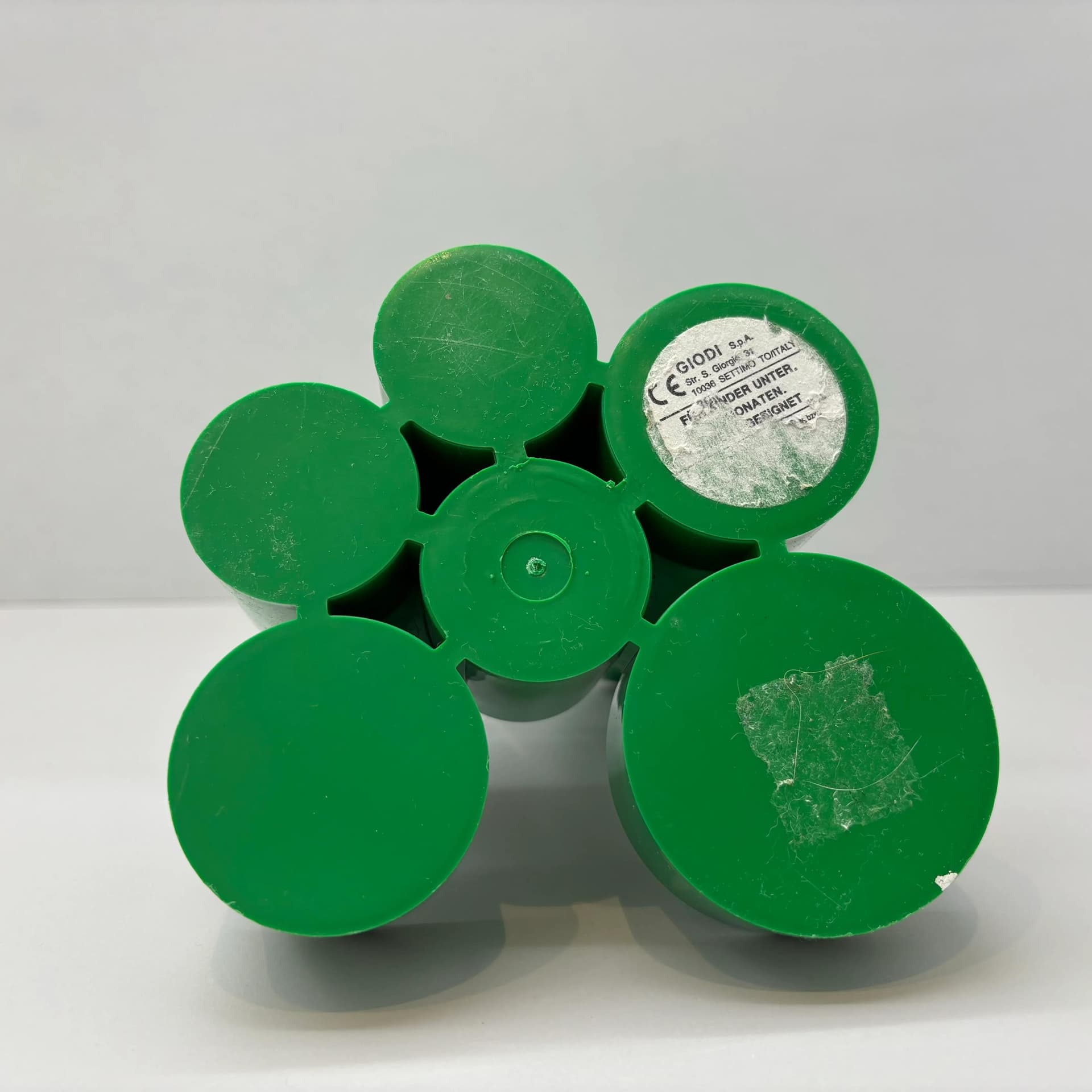 Organizer biurkowy, zielony, plastik, Włochy, lata 90. - 19568