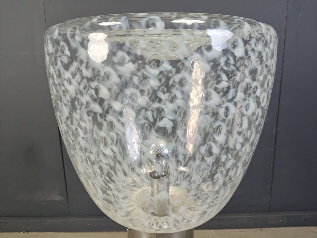 Floor lamp Space Age, Murano glass, brown chrome, Mazzega, Italy, 1970s. - 267525