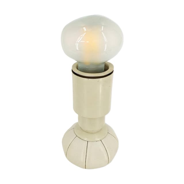 Lampa stołowa, biała, metal, proj. G. Sarfatti, Arteluce, Włochy, lata 60. - WYMIARY