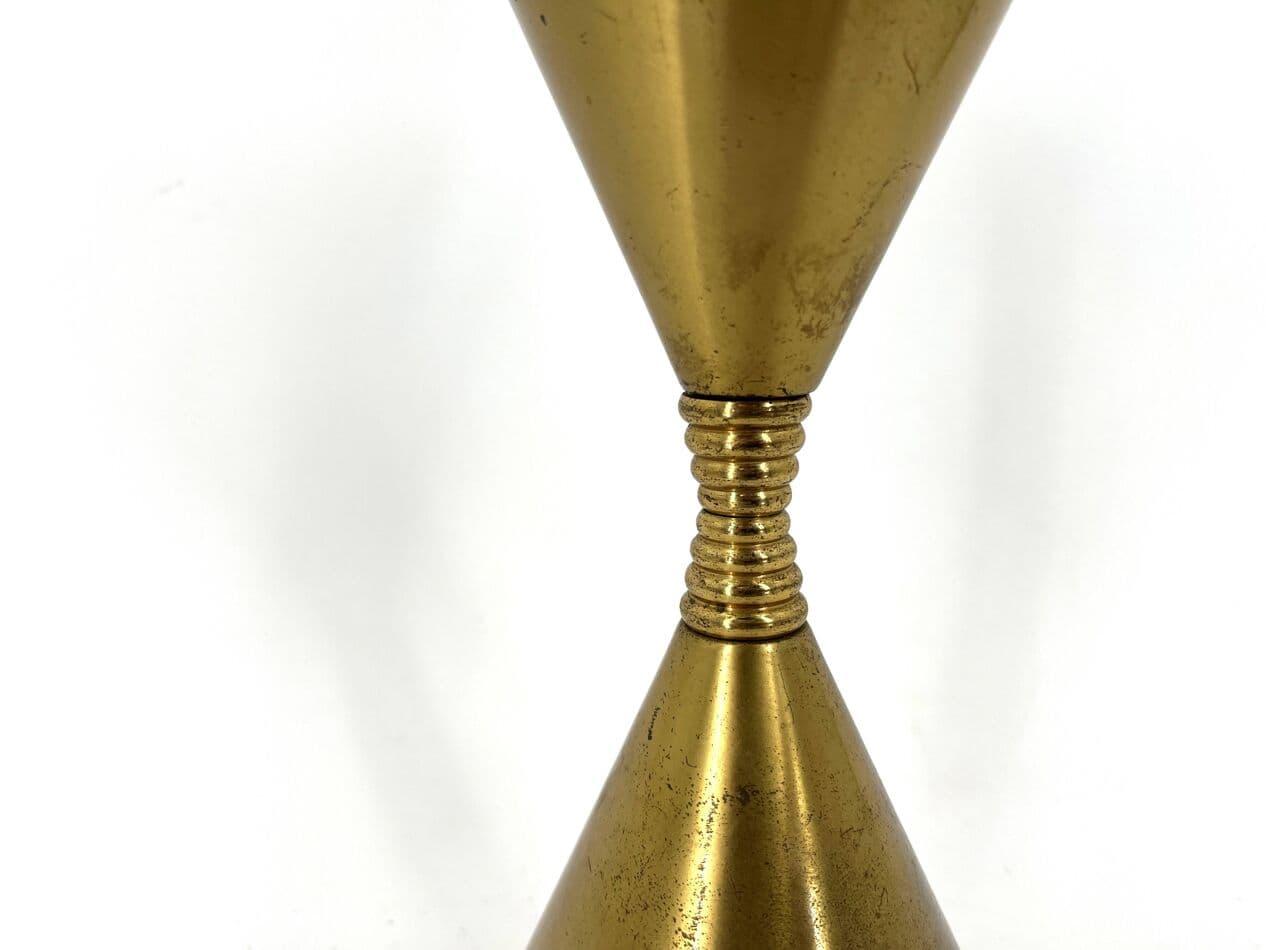 Lampa stołowa Clessidra, mosiądz złoty, proj. A. Lelli, Arredoluce, Włochy, lata 60. - 267356