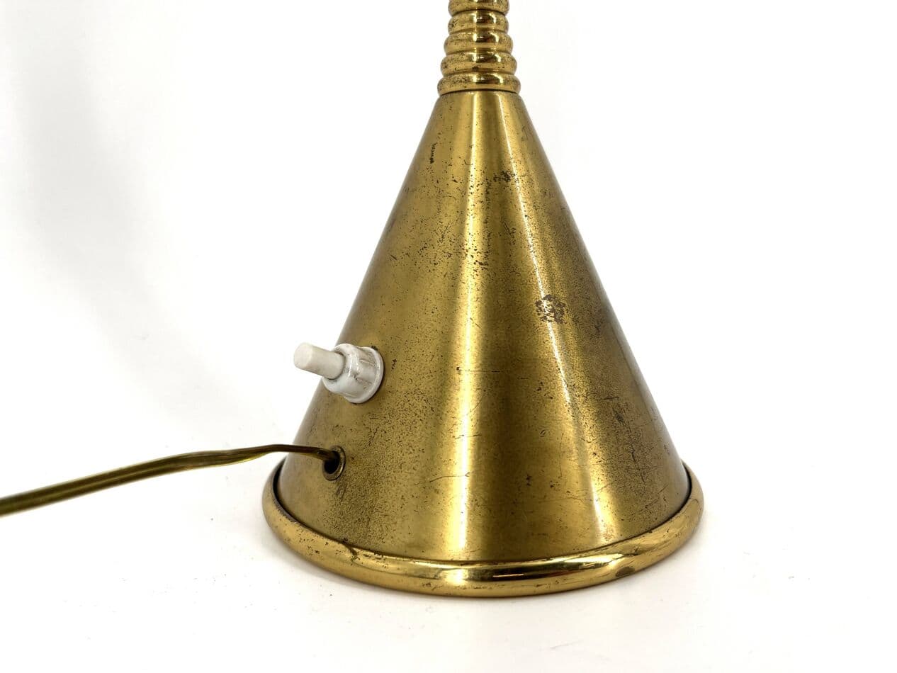 Lampa stołowa Clessidra, mosiądz złoty, proj. A. Lelli, Arredoluce, Włochy, lata 60. - 267354