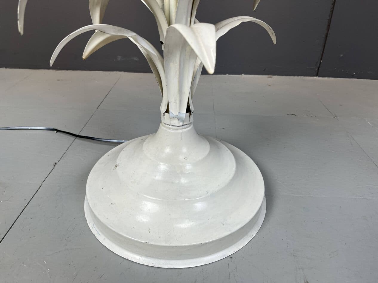 Lampa podłogowa, metal biały, proj. H. Kögl, Niemcy, lata 60. - 266788