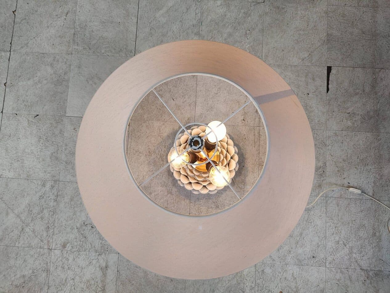 Lampa stołowa Artichoque, biały, ceramika, Włochy, lata 60. - 266727