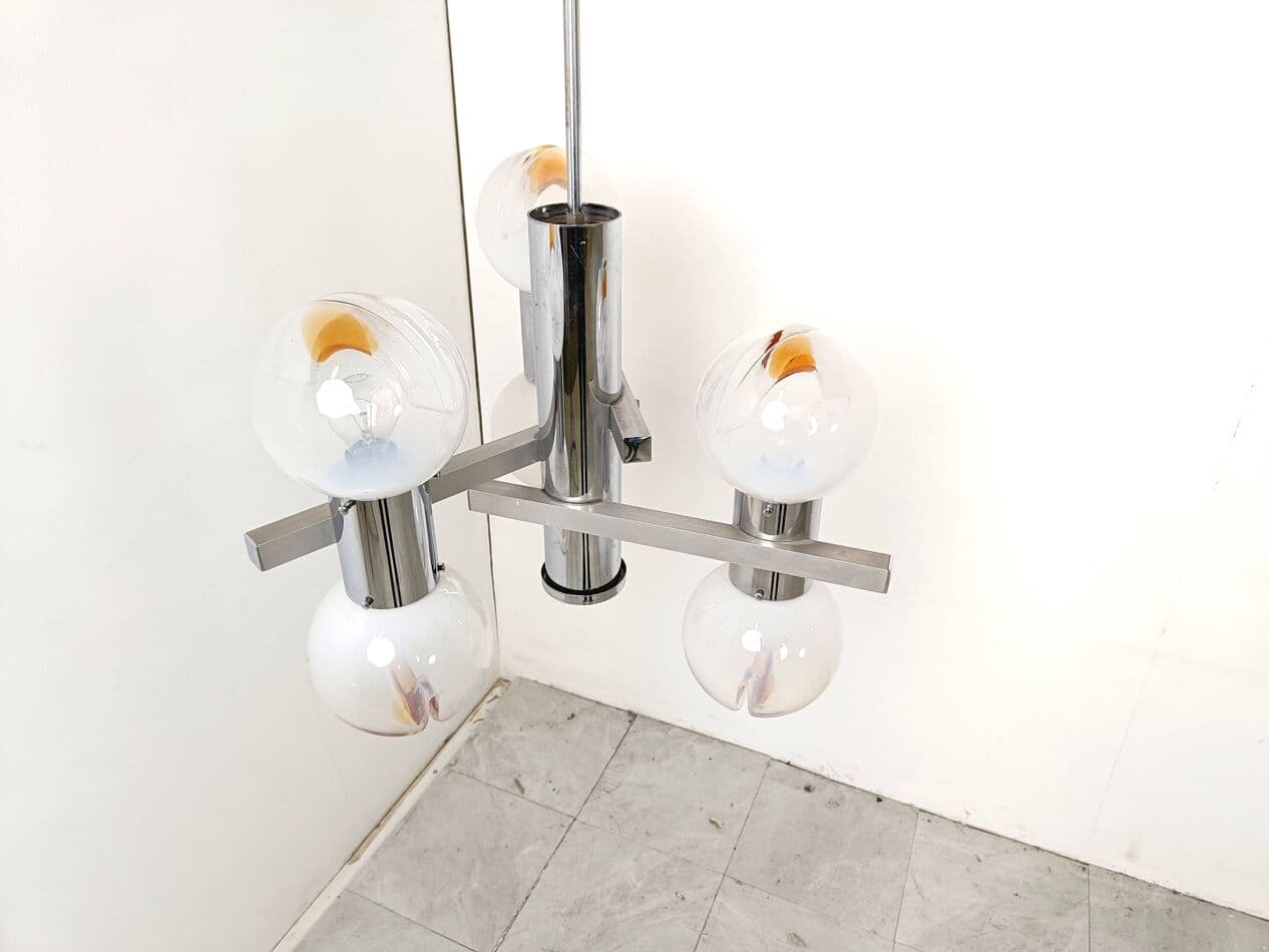 Żyrandol Mazzega, multikolor, szkło Murano, Mazzega, Włochy, lata 60. - 266581