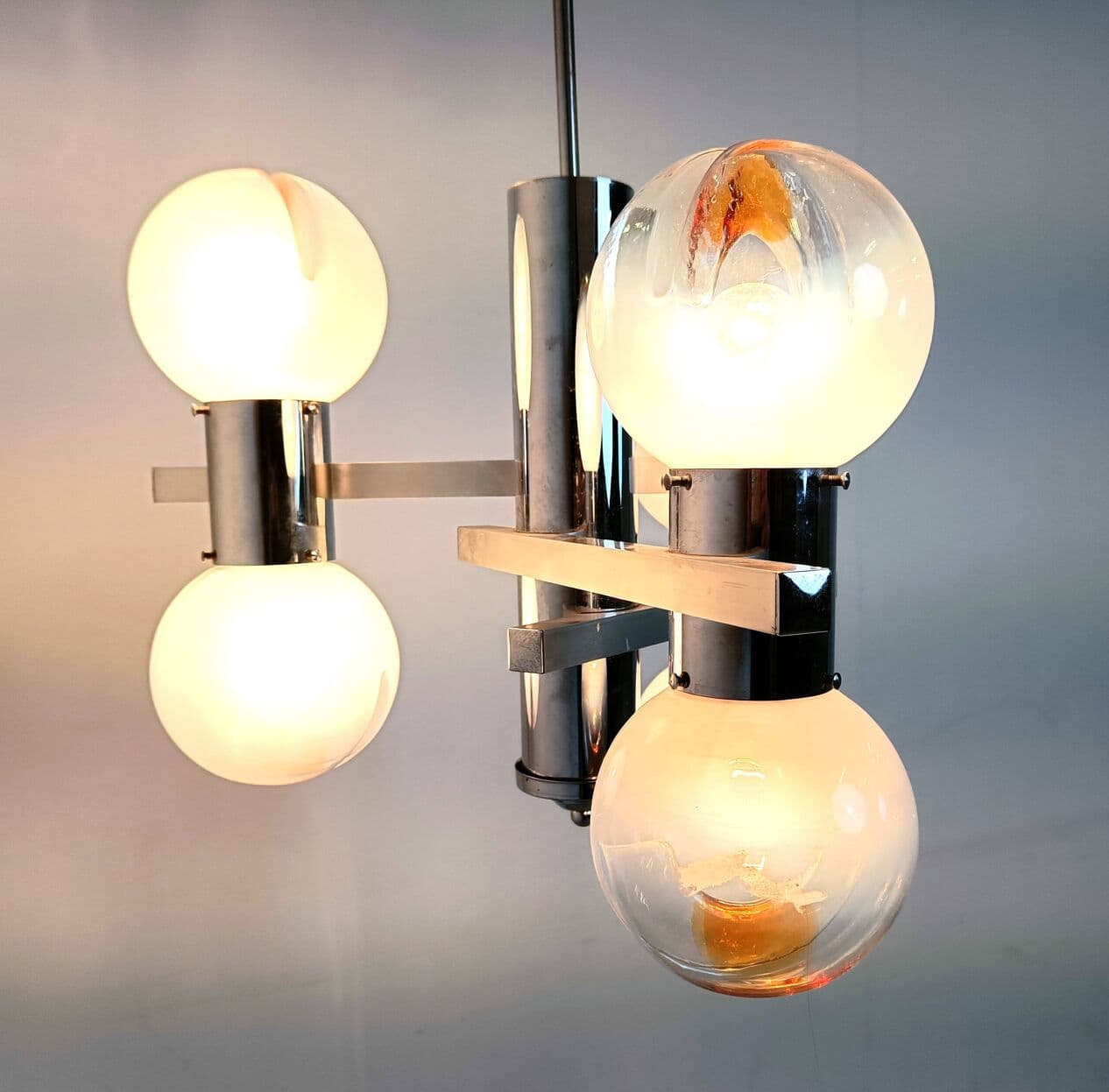 Żyrandol Mazzega, multikolor, szkło Murano, Mazzega, Włochy, lata 60. - 266585