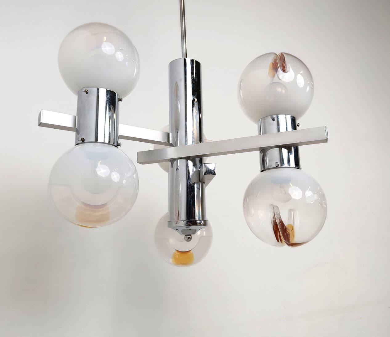 Żyrandol Mazzega, multikolor, szkło Murano, Mazzega, Włochy, lata 60. - 266582