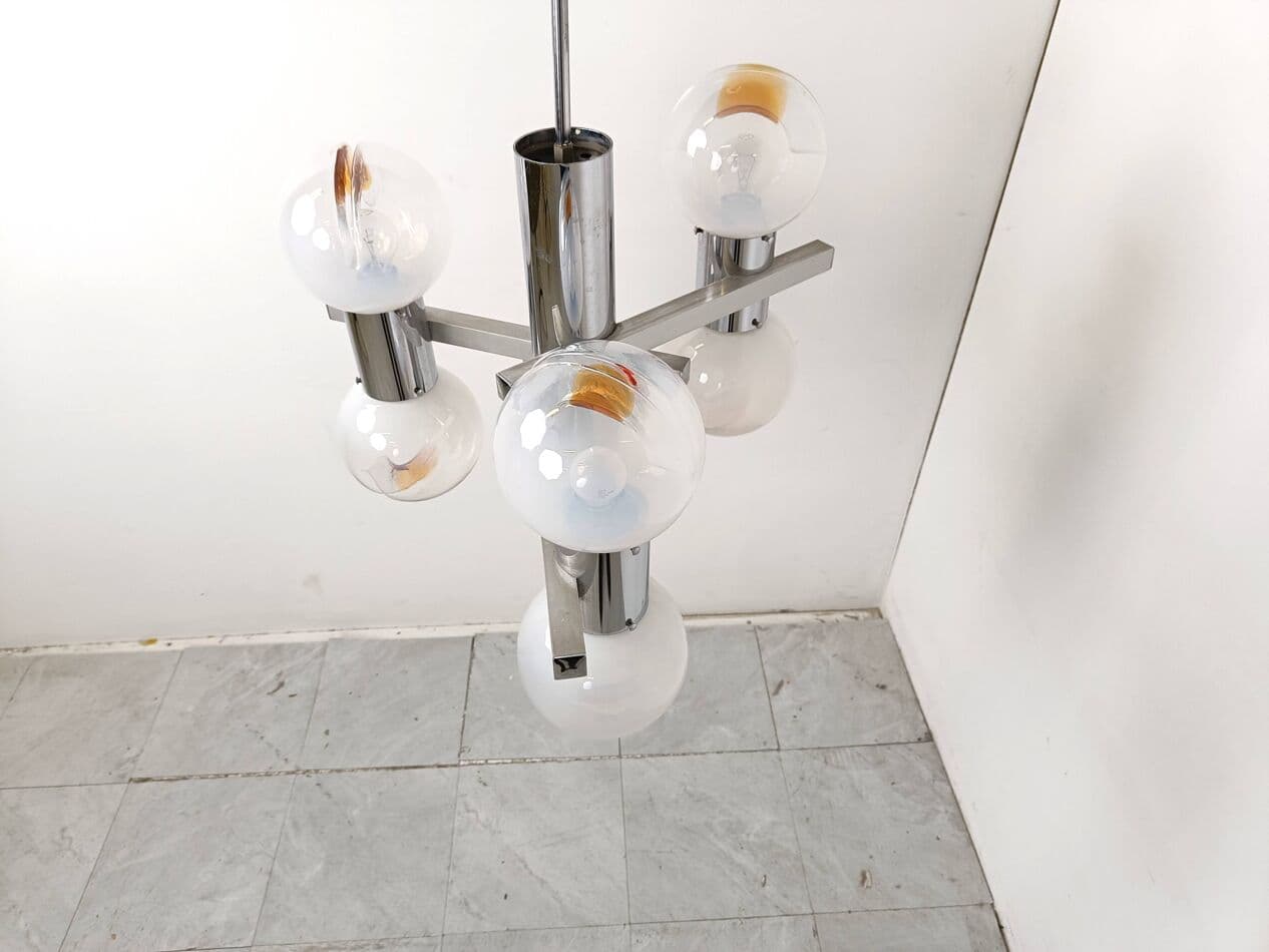 Żyrandol Mazzega, multikolor, szkło Murano, Mazzega, Włochy, lata 60. - 266580