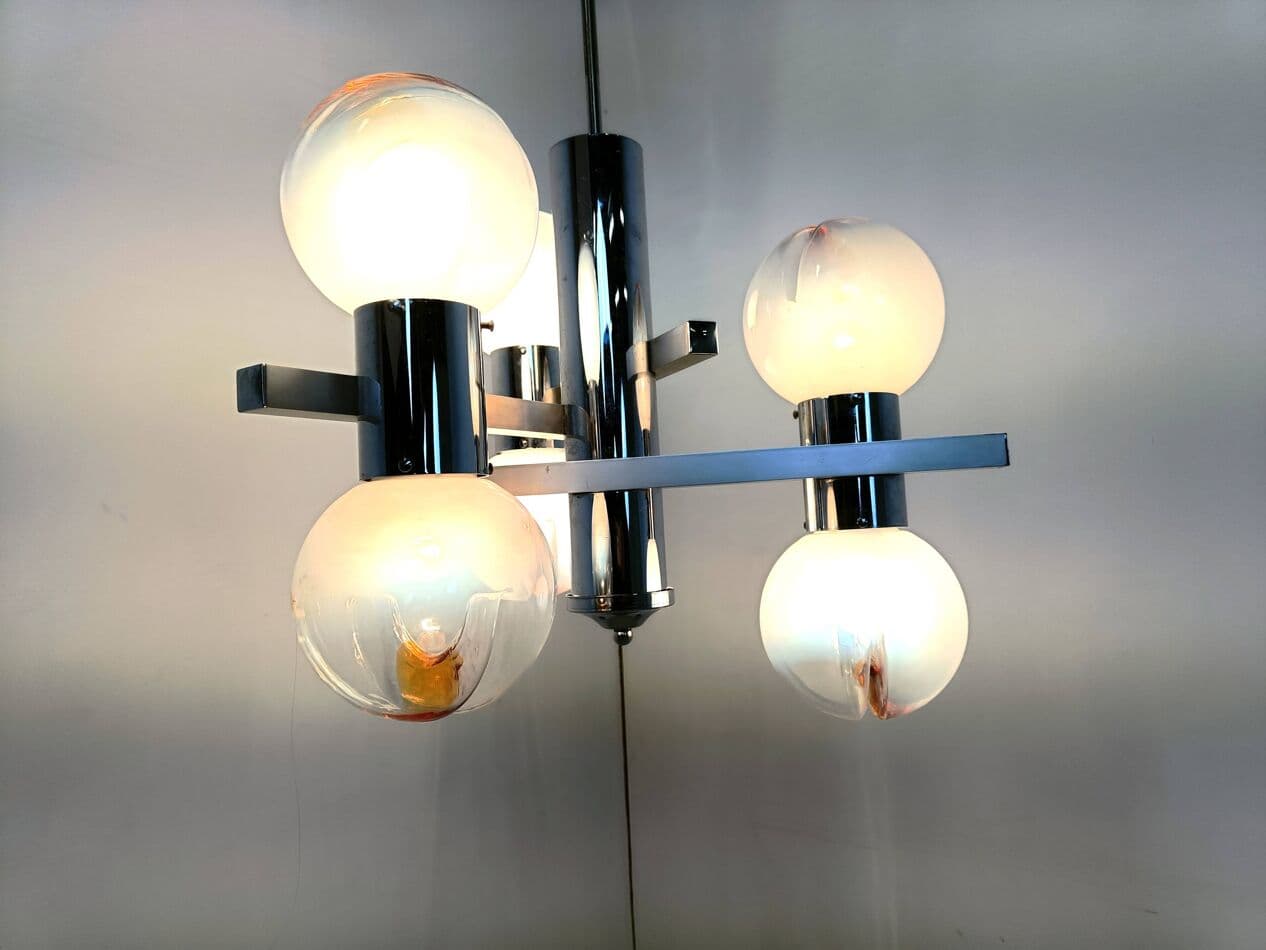 Żyrandol Mazzega, multikolor, szkło Murano, Mazzega, Włochy, lata 60. - 266584