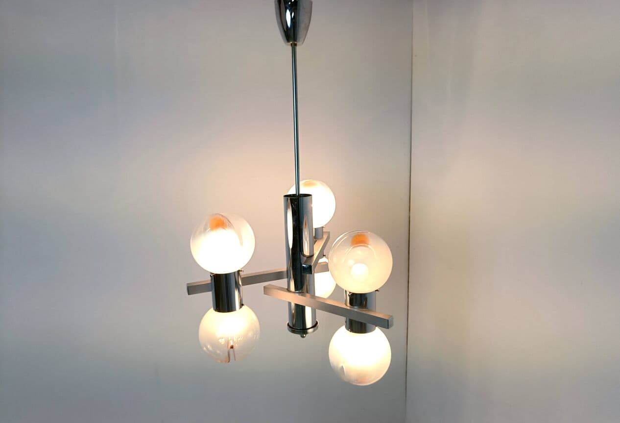 Żyrandol Mazzega, multikolor, szkło Murano, Mazzega, Włochy, lata 60. - 266576