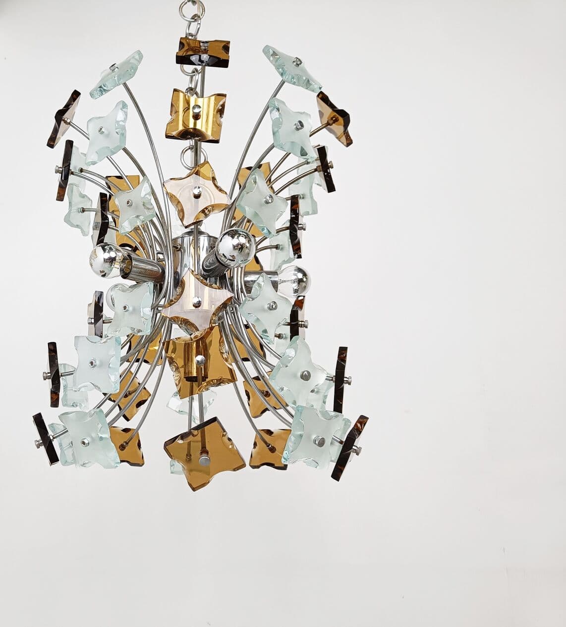 Żyrandol Sputnik, multikolor, szkło, Włochy, lata 70. - 266256