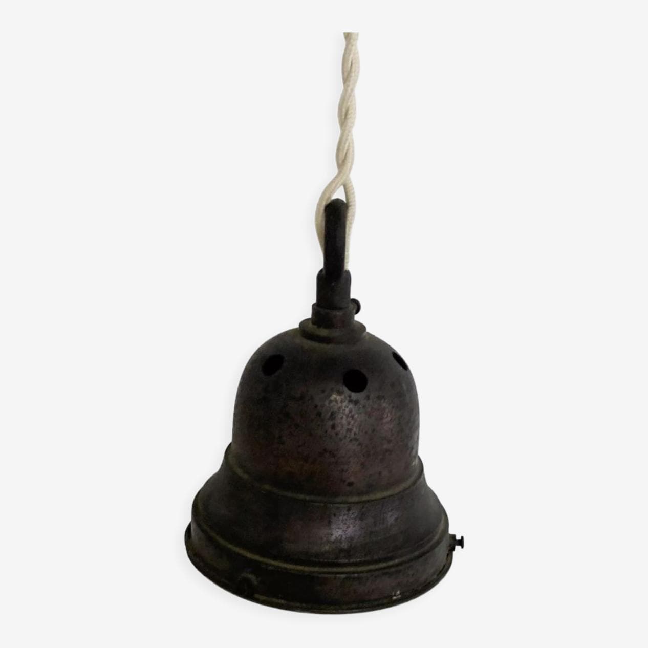 Lampa wisząca Art Deco, opalowe szkło białe, Belgia, lata 30. - 266030