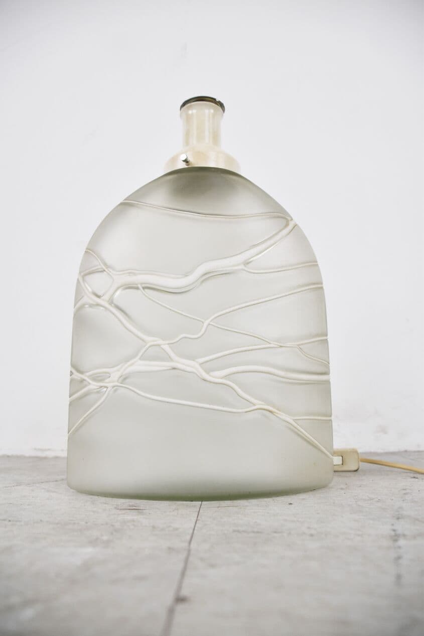 Lampa stołowa, biały, szkło, Peill & Putzler, Niemcy, lata 60. - 265903