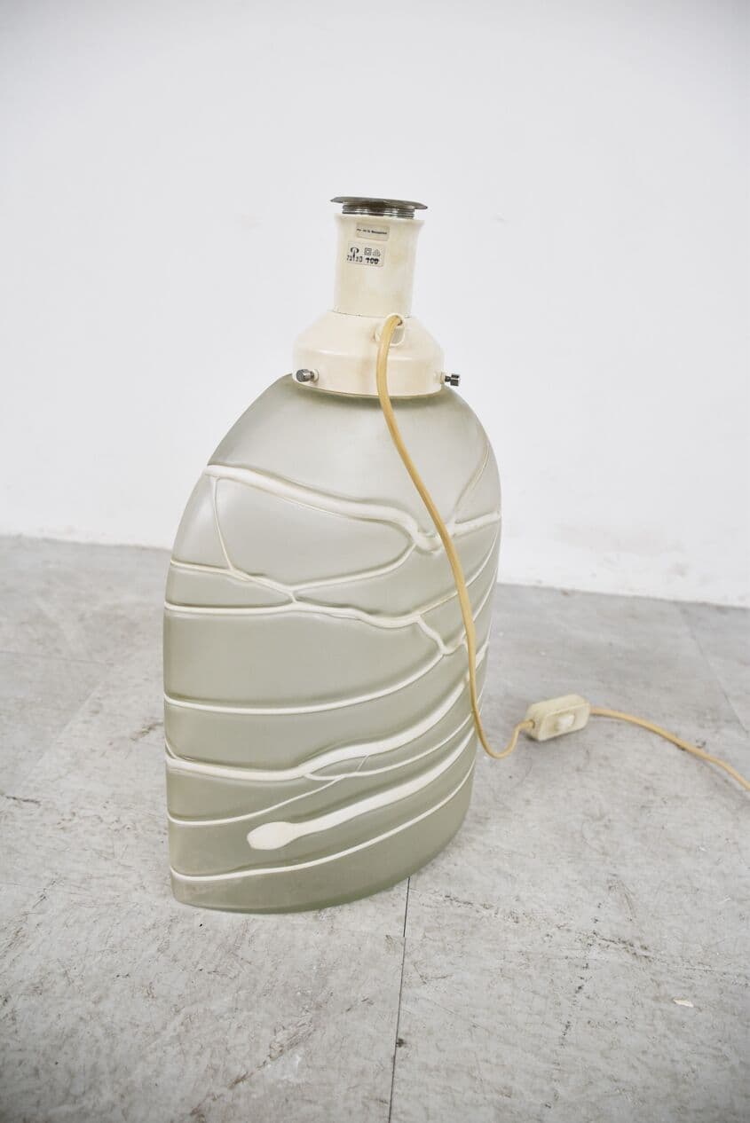 Lampa stołowa, biały, szkło, Peill & Putzler, Niemcy, lata 60. - 265904