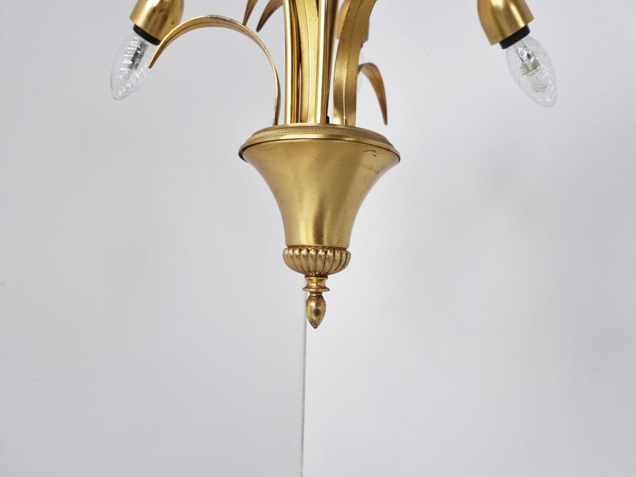 Chandelier Pineapple, gold brass, Belgium, 1970s - 265777