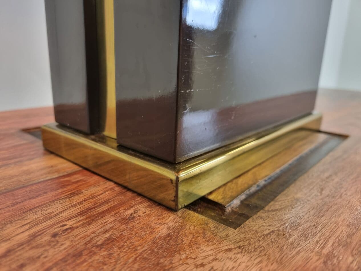 Lampa stołowa, brązowy, mosiądz, Francja, lata 70. - 265597