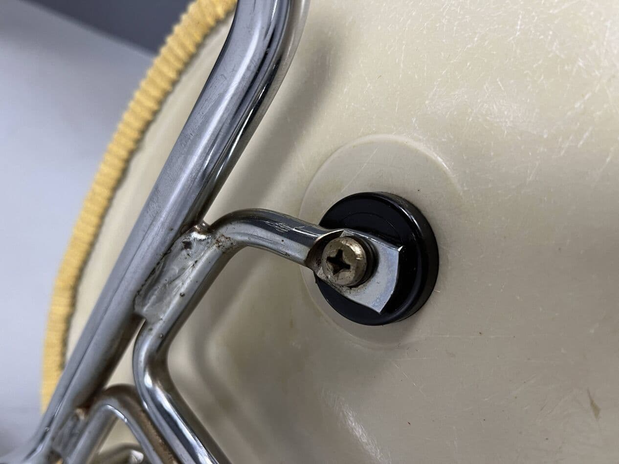 Komplet krzeseł jadalnianych, Eames, żółty, proj. C. & R. Eames, Herman Miller, USA, lata 70. - 265159