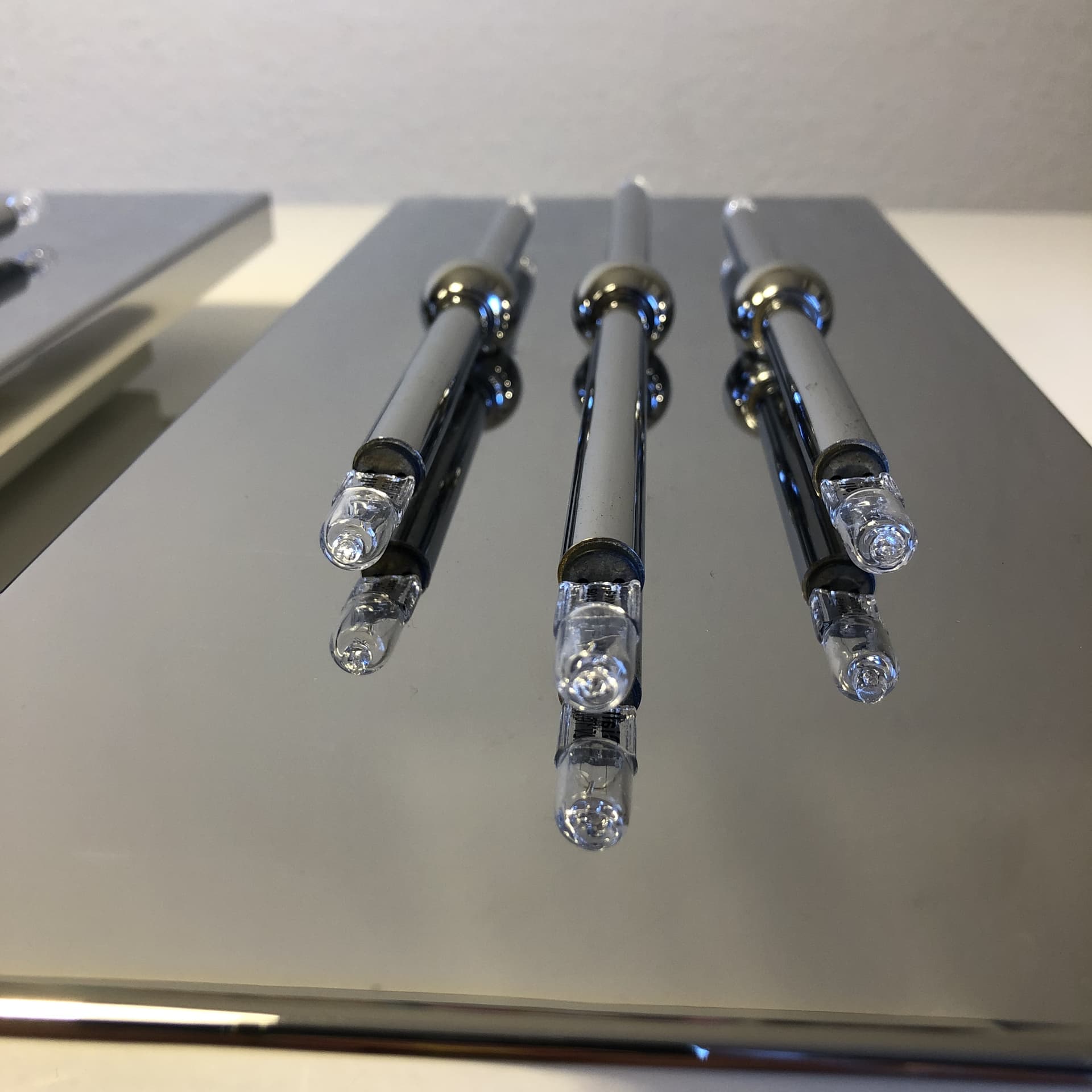 Chromowane kinkiety ścienne, Bankamp Leuchten, Niemcy, lata 80. - 19914