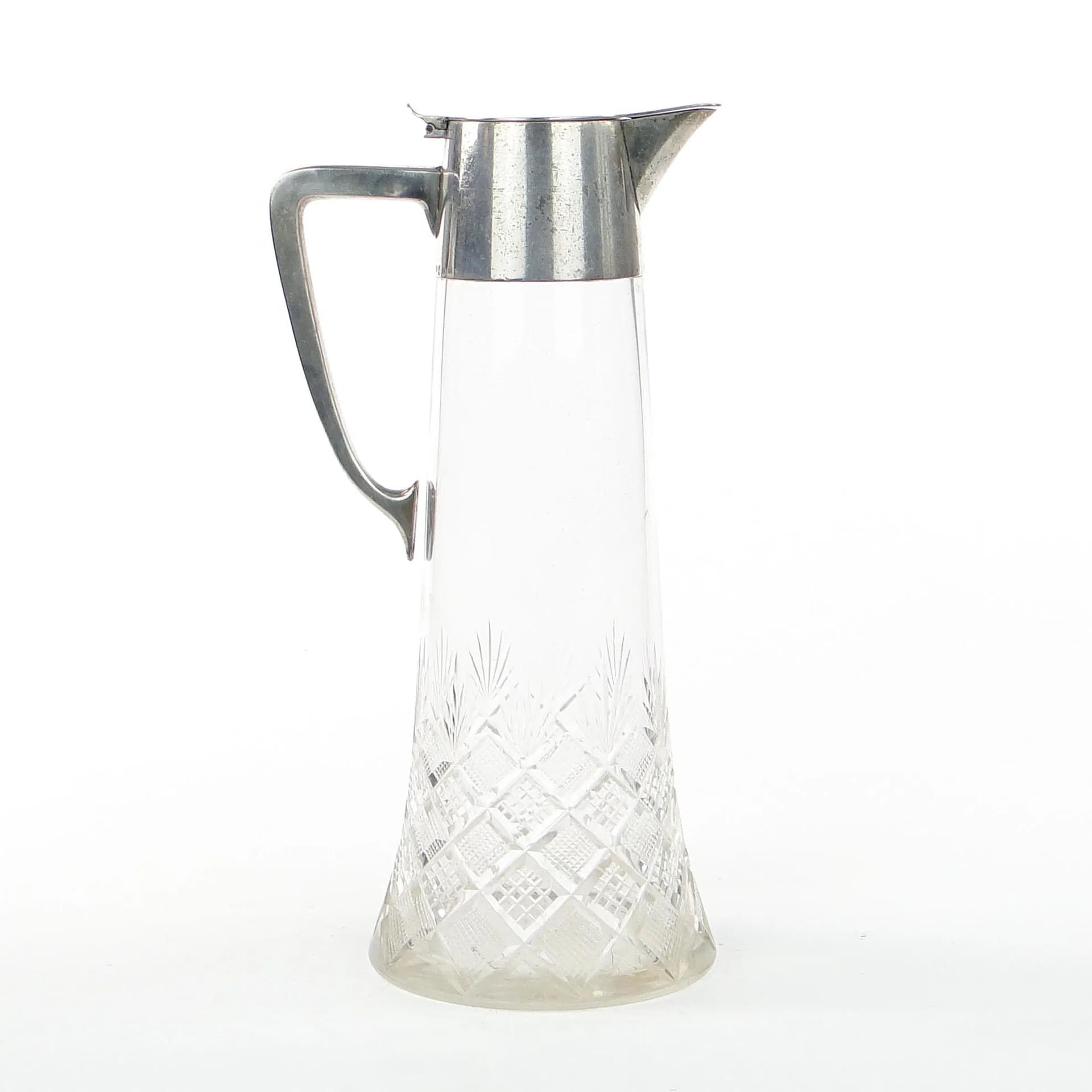 Wine Jug, Transparent Crystal, WMF, Germany, 19th c. - 19927