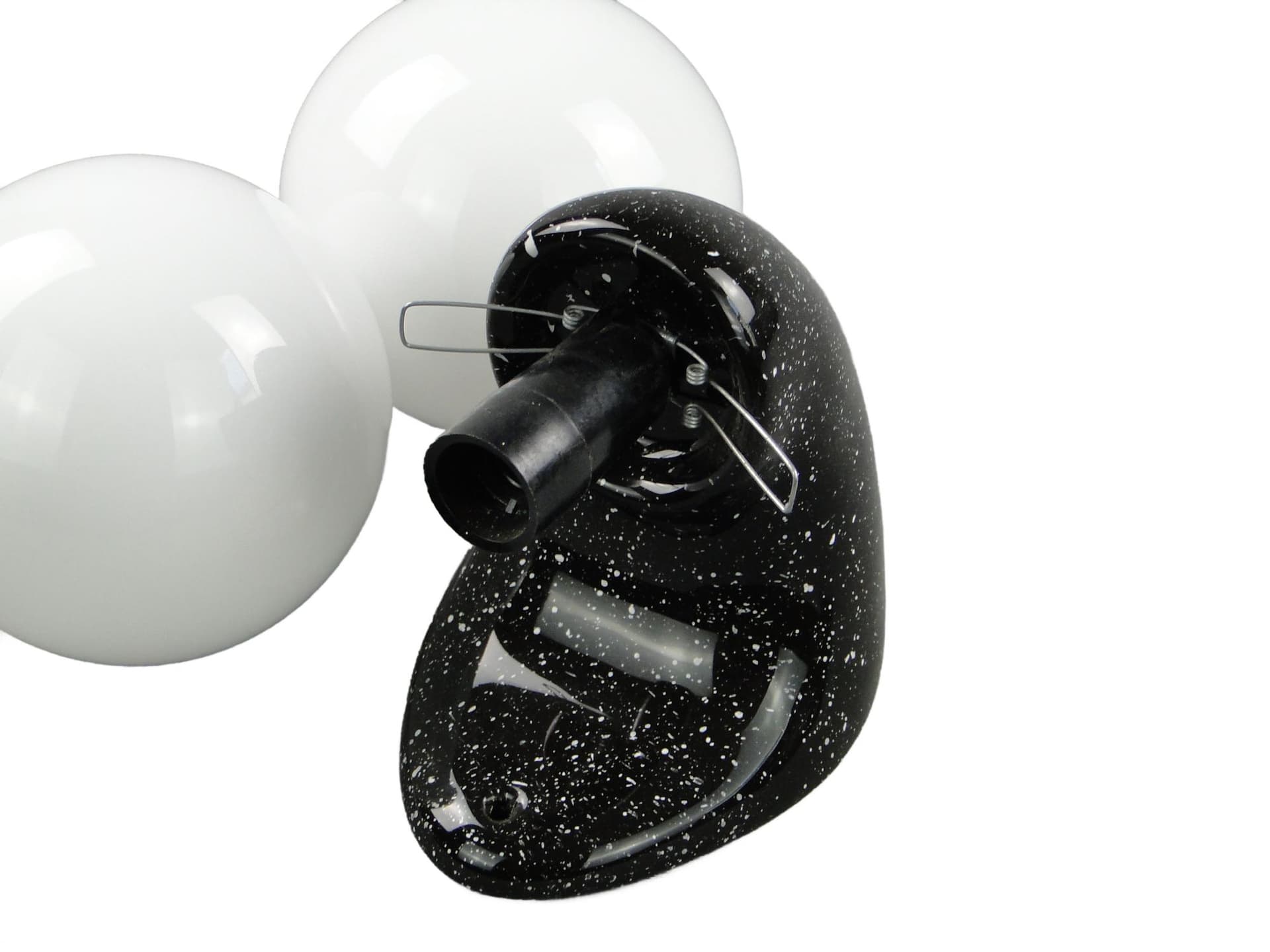 Kinkiet Space Age, ceramika czarna, Polska, lata 70. - 99985