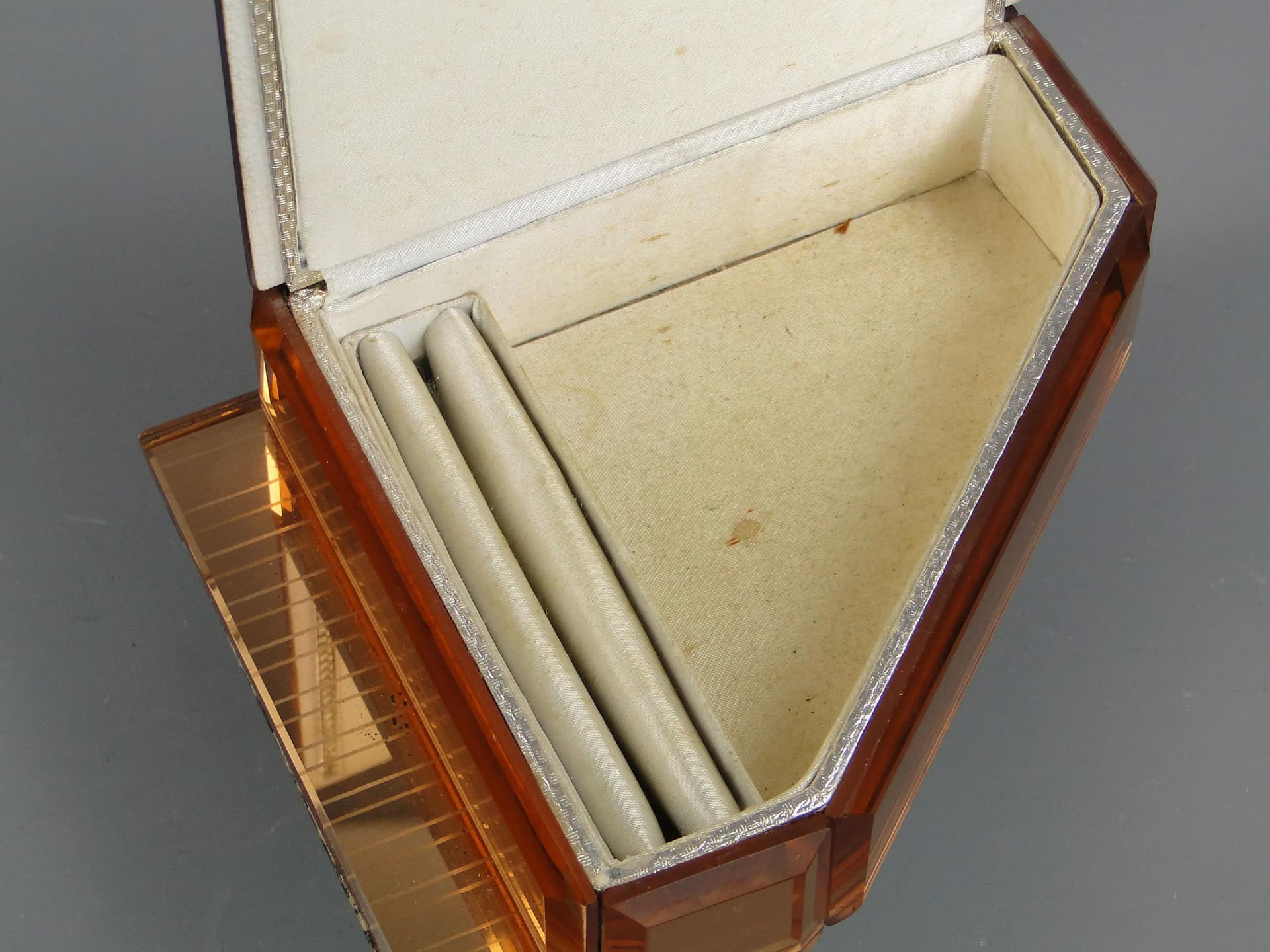 Jewelry Box Grand Piano, copper crystal, France, 1950s - 20135