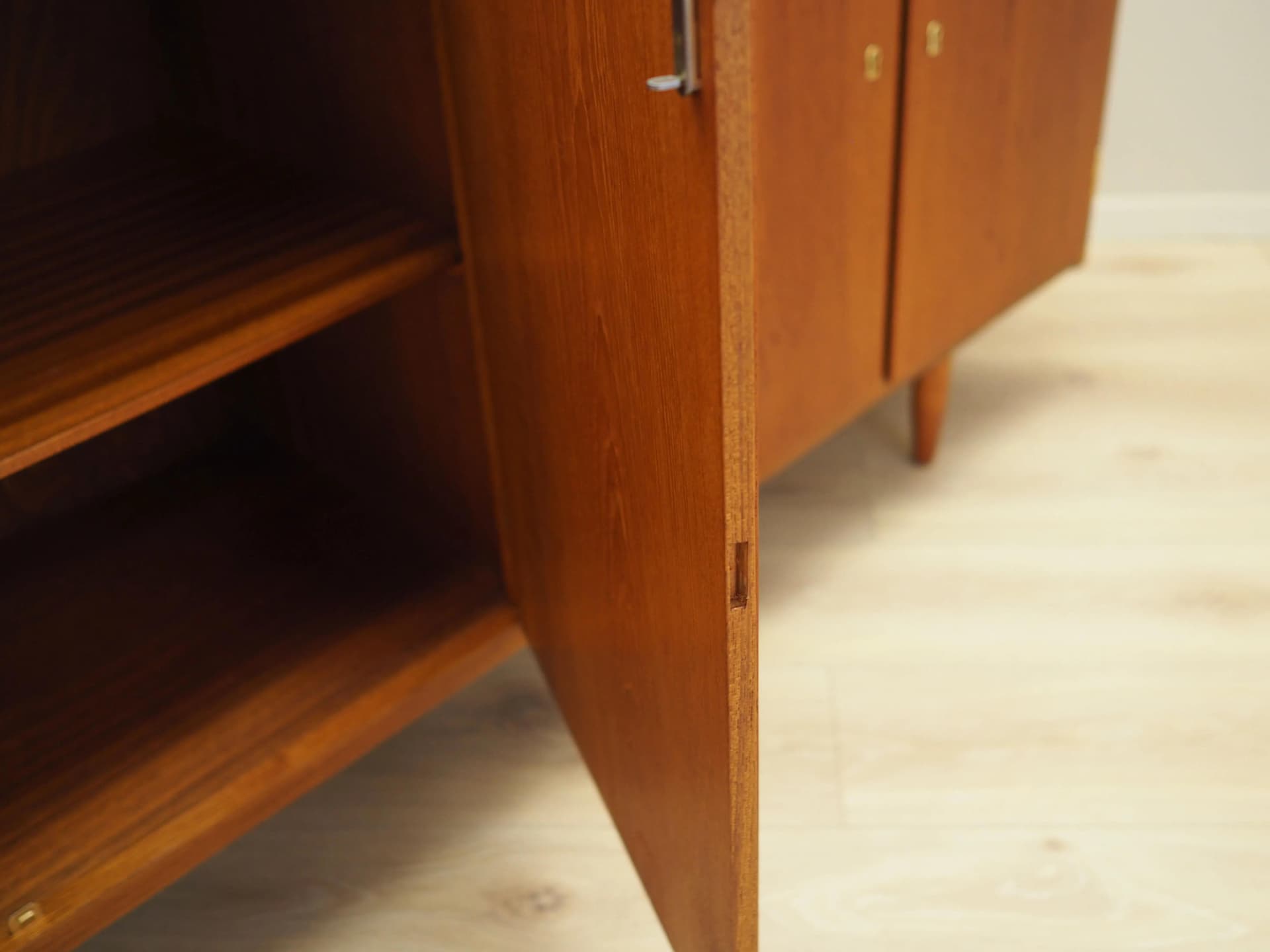Sideboard, orange teak, Denmark, 1960s. - 20188