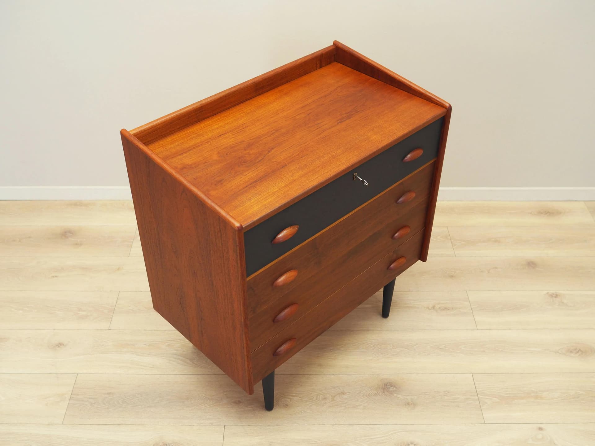 Dressing Table, teak, black legs, Denmark, 1970s - 20173